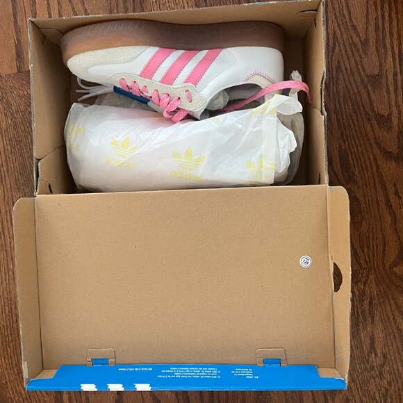 Adidas Sambae Platform Sneakers | White & Bliss Pink | 7 | NWT - Picture 3 of 7